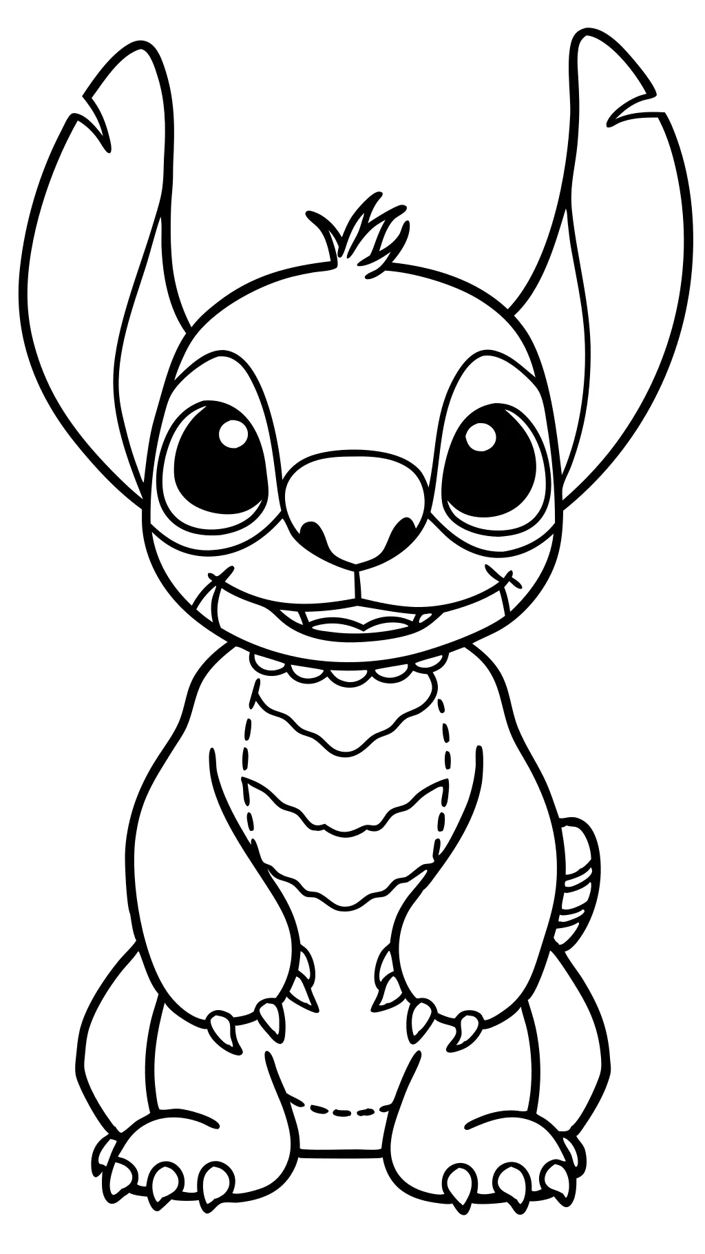 stitch printable coloring pages